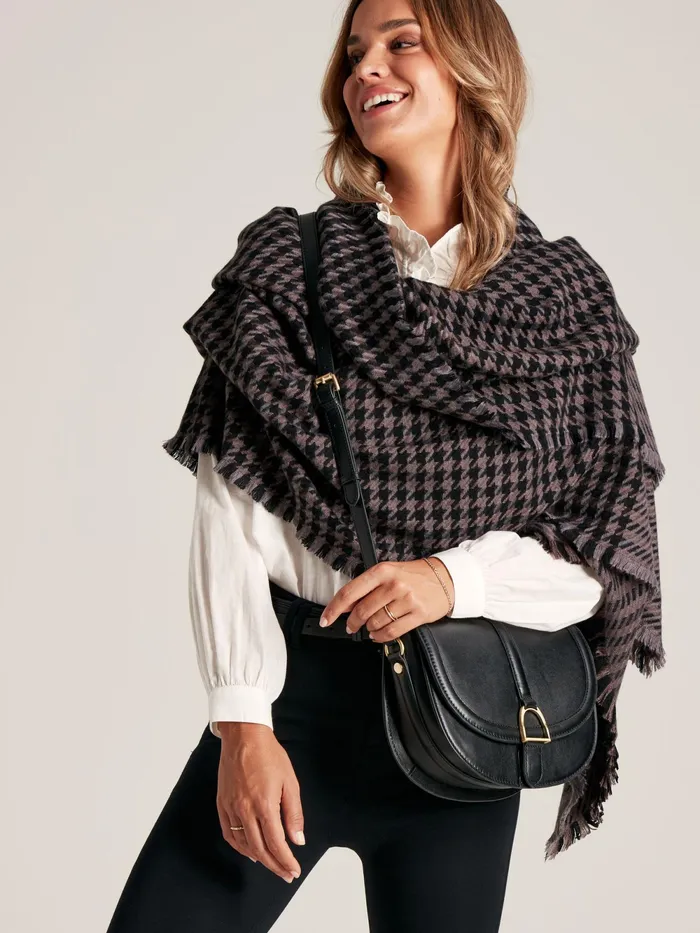 Joules Bags Black Soft Leather Cross Body Bag 8211 Women