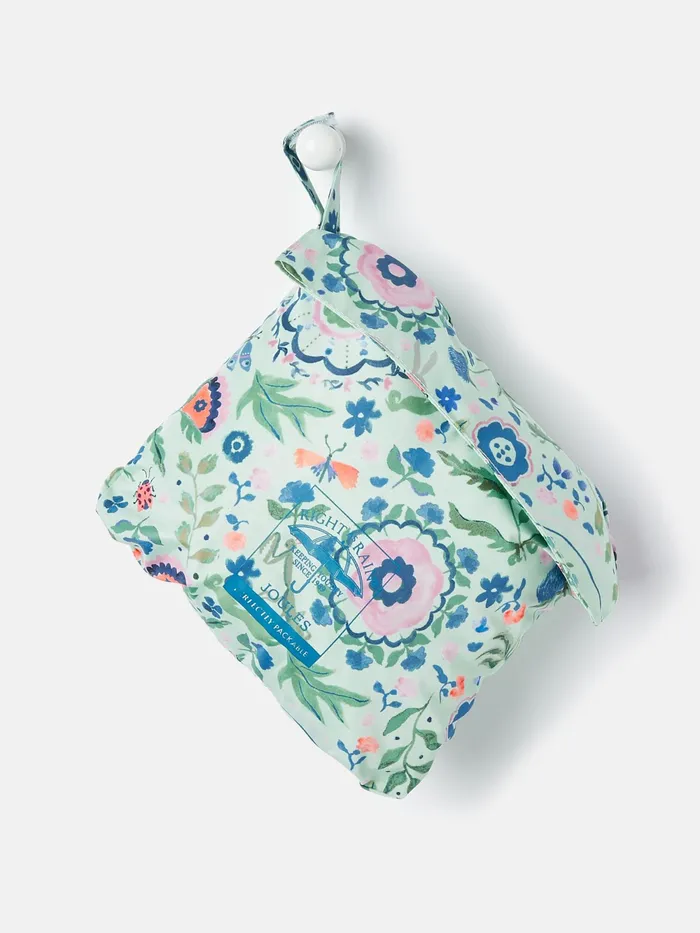Joules Coats and Jackets Green Waterproof Packable Raincoat 8211 Girls