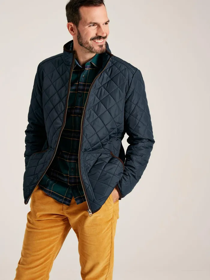 Joules Coats and Jackets Navy Diamond Quilted Jacket 8211 Men