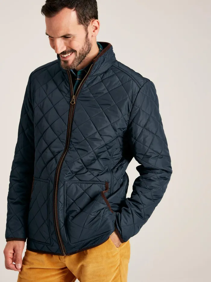 Joules Coats and Jackets Navy Diamond Quilted Jacket 8211 Men
