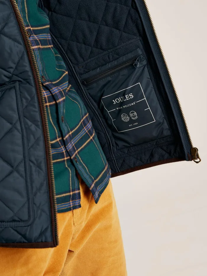 Joules Coats and Jackets Navy Diamond Quilted Jacket 8211 Men