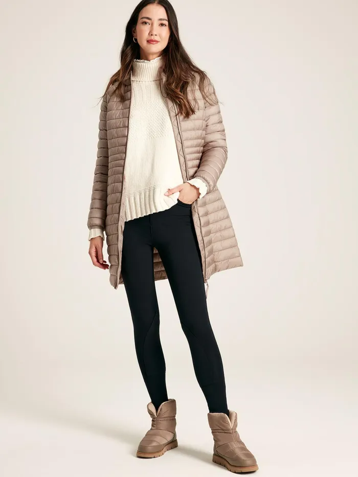 Joules Coats and Jackets Pearl Showerproof Long Packable Padded Coat 8211 Women