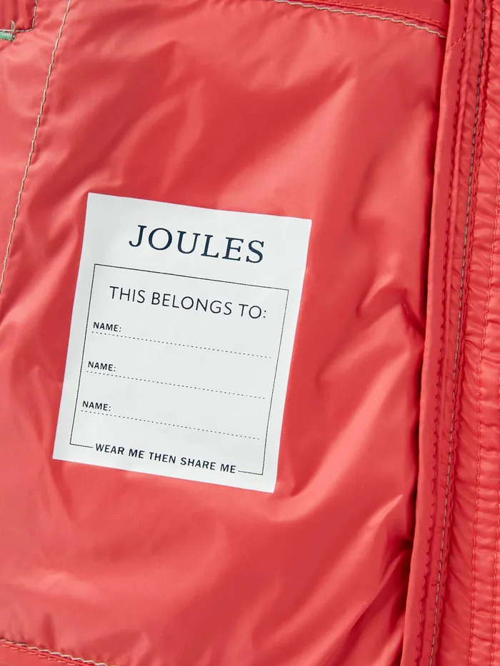 Joules Coats and Jackets Pink Showerproof Padded Coat 8211 Girls
