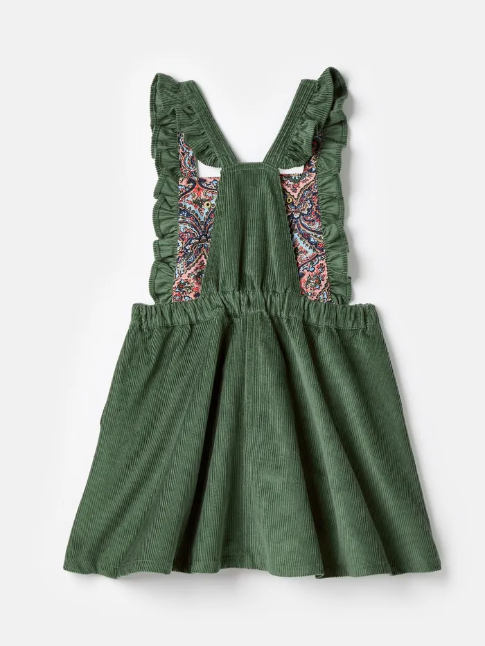 Joules Dresses Green Corduroy Pinafore Dress 8211 Girls