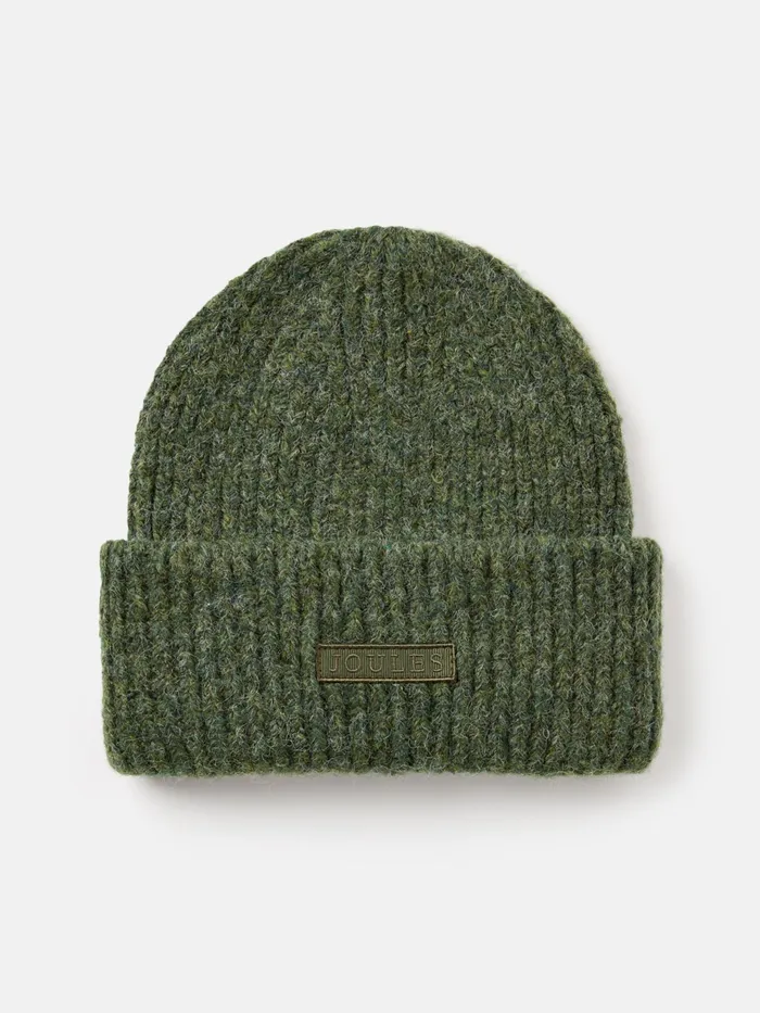 Joules Hats Green Oversized Knitted Beanie Hat 8211 Women