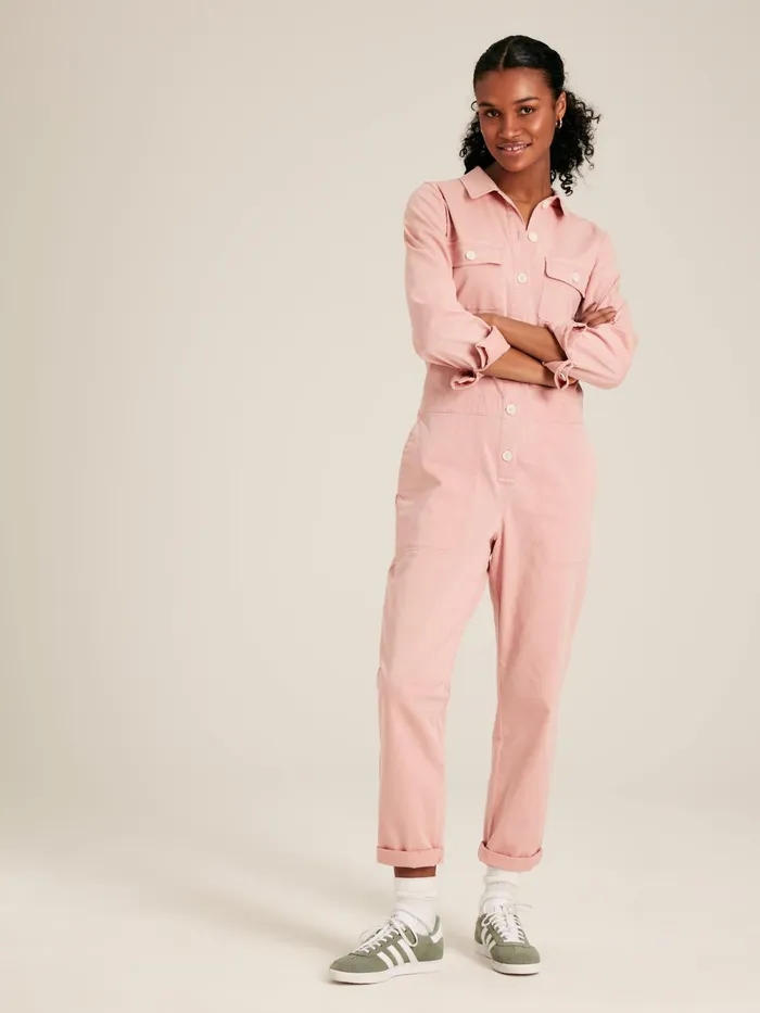 Joules Jumpsuits and Dungarees Rose Pink Long Sleeve Boilersuit 8211 Women