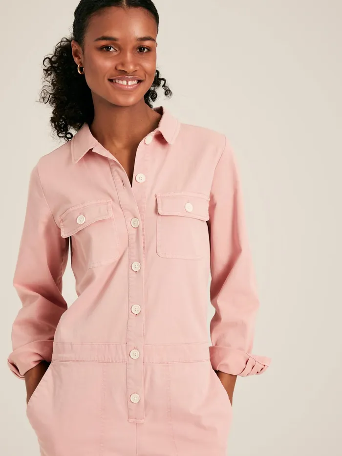 Joules Jumpsuits and Dungarees Rose Pink Long Sleeve Boilersuit 8211 Women