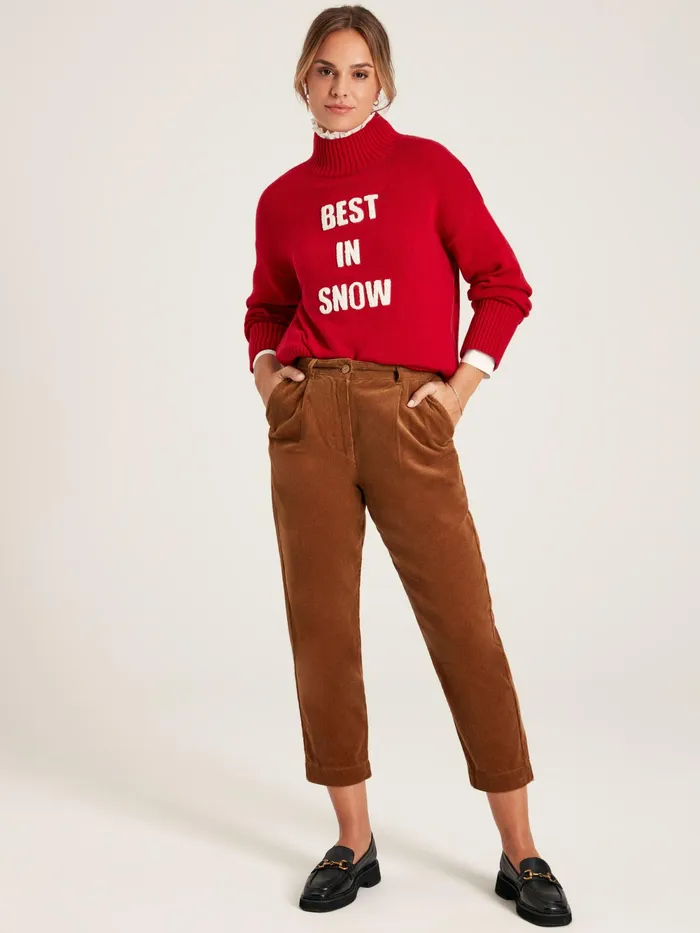 Joules Knitwear Red Best In Snow Jumper 8211 Women