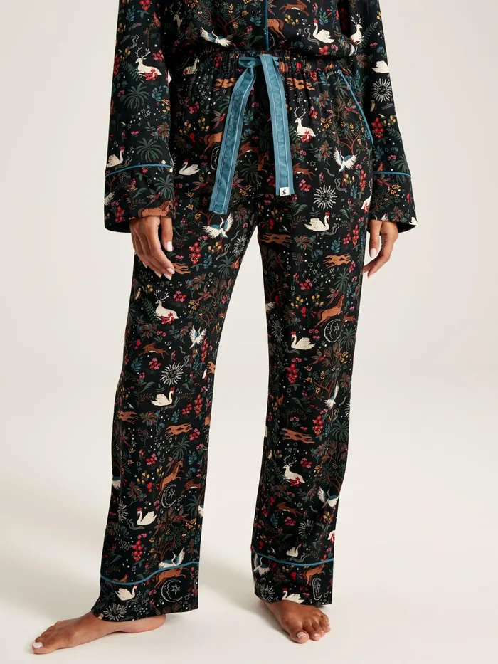 Joules Nightwear Black Pyjama Set 8211 Women