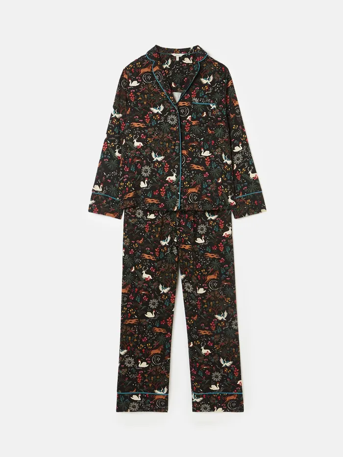 Joules Nightwear Black Pyjama Set 8211 Women