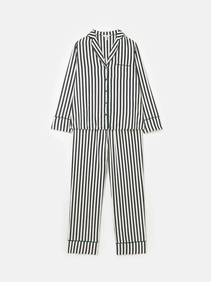 Joules Nightwear Navy Stripe Pyjama Set 8211 Women