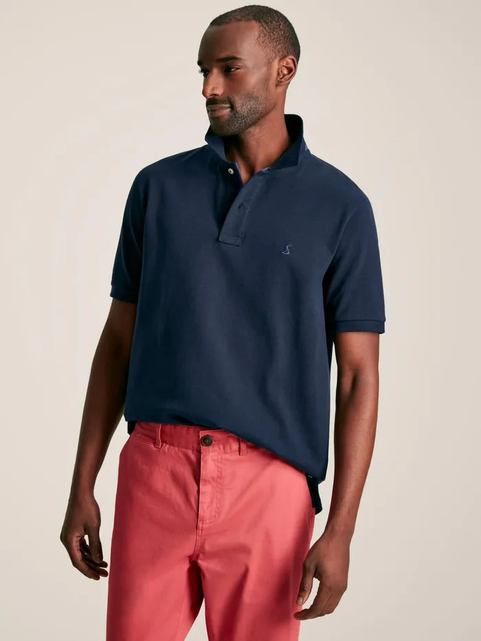 Joules Polo Shirts Navy Cotton Polo Shirt 8211 Men