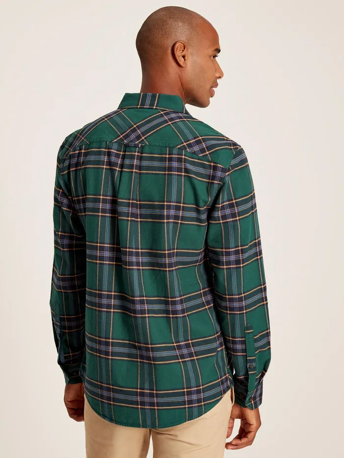 Joules Shirts Green Cotton Check Shirt 8211 Men