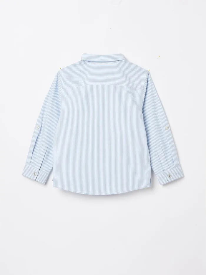 Joules Tops and Tshirts Blue Long Sleeve Striped Shirt 8211 Boys