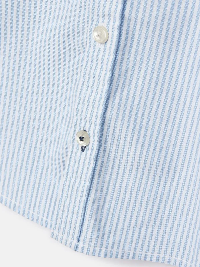 Joules Tops and Tshirts Blue Long Sleeve Striped Shirt 8211 Boys