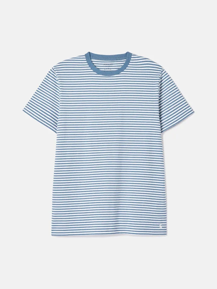 Joules Tops and Tshirts Blue Stripe Jersey Crew Neck TShirt 8211 Men