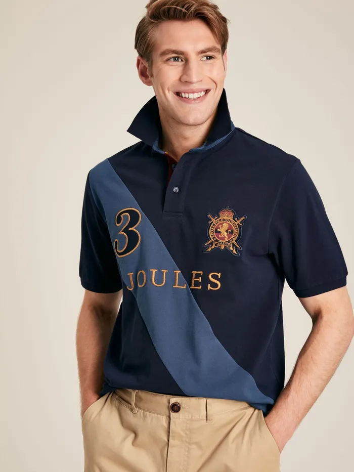 Joules Tops and Tshirts Navy Classic Fit Polo Shirt 8211 Men