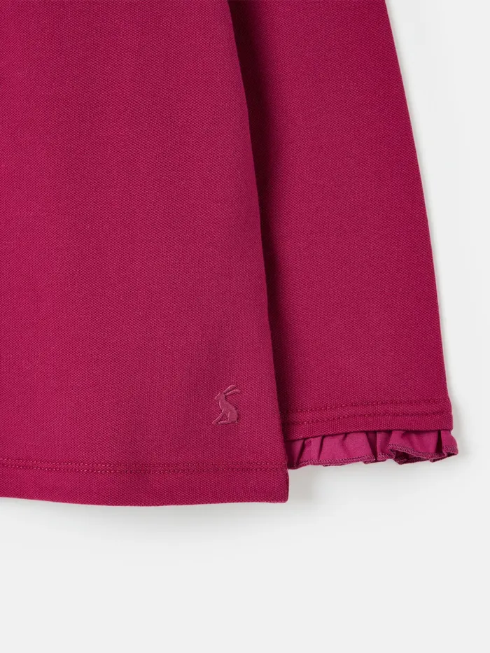 Joules Tops and Tshirts Red Long Sleeved Polo Shirt 8211 Girls
