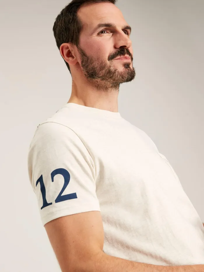 Joules Tops and Tshirts White Graphic TeeGraphic Jersey TShirt 8211 Men