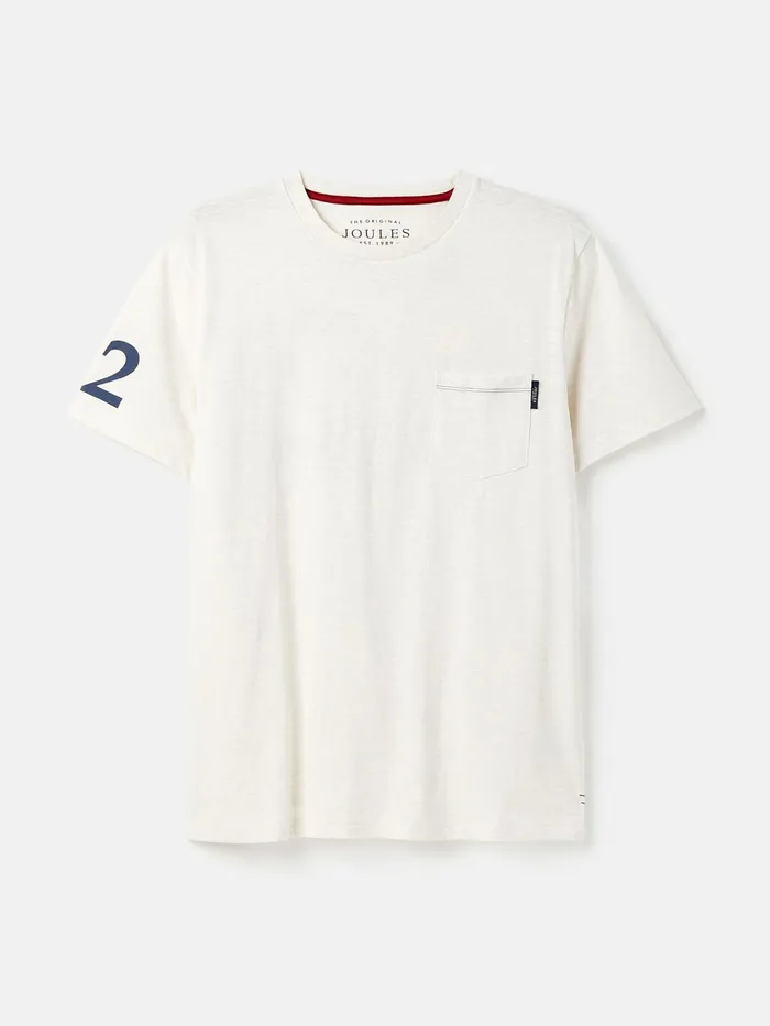Joules Tops and Tshirts White Graphic TeeGraphic Jersey TShirt 8211 Men