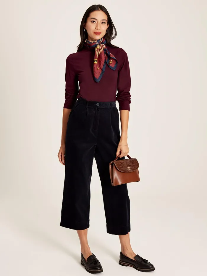 Joules Tops Burgundy Red Roll Neck Top 8211 Women