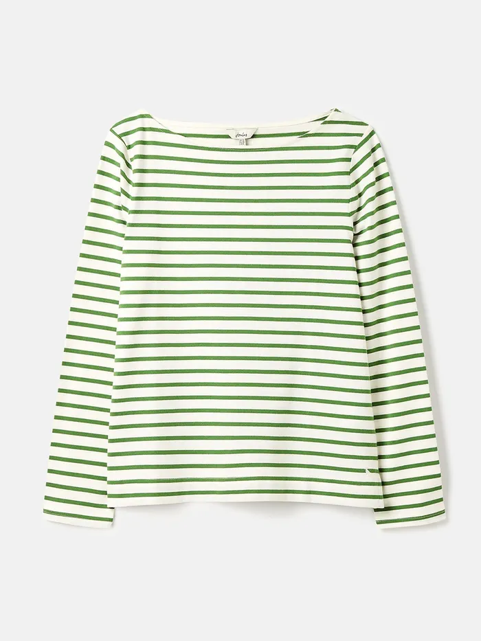 Joules Tops Green Striped Long Sleeve Breton Top 8211 Women