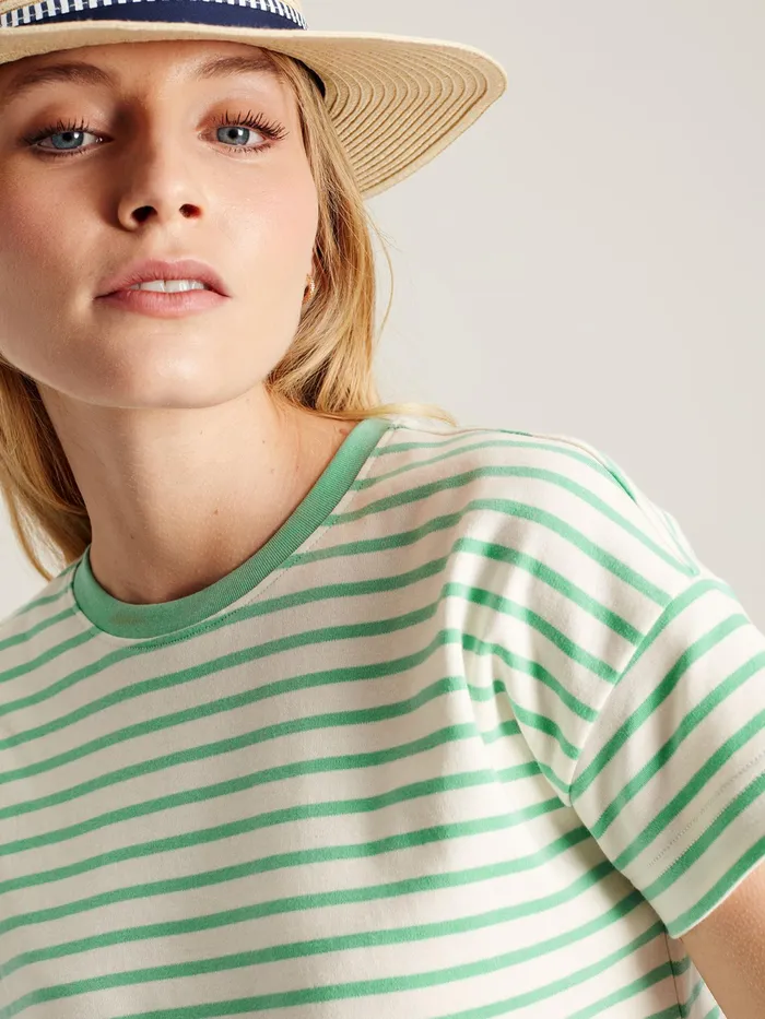 Joules Tops Green Striped Short Sleeve TShirt 8211 Women