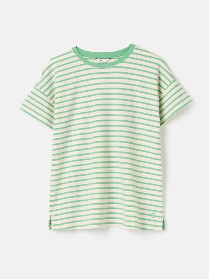 Joules Tops Green Striped Short Sleeve TShirt 8211 Women