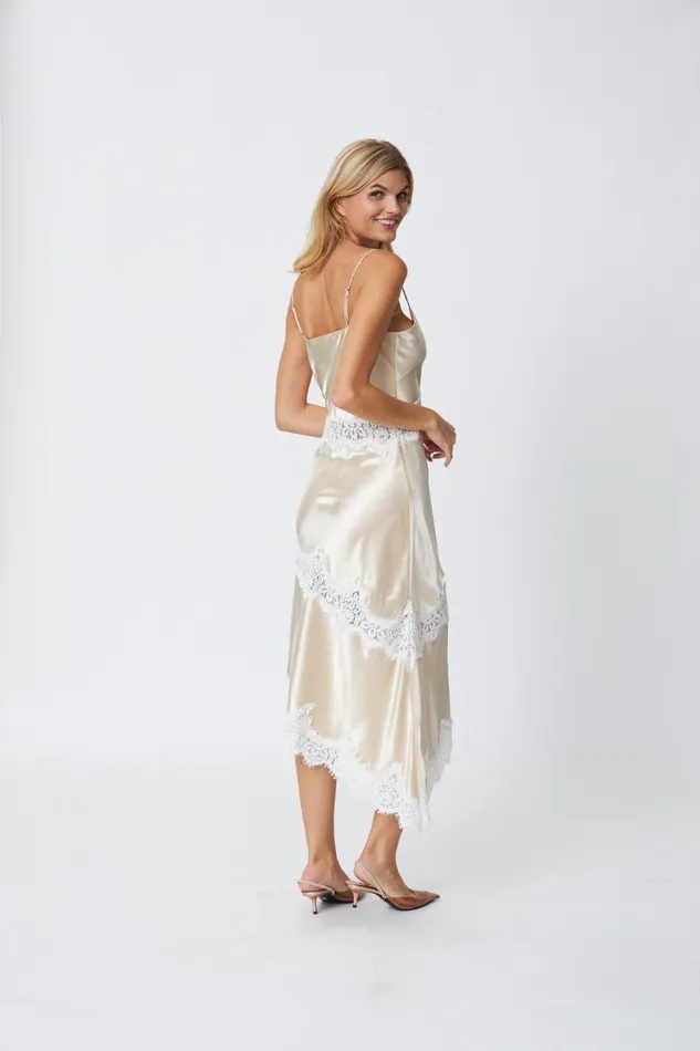 Julie Dress 8211 Champagne White Women Cras Dresses