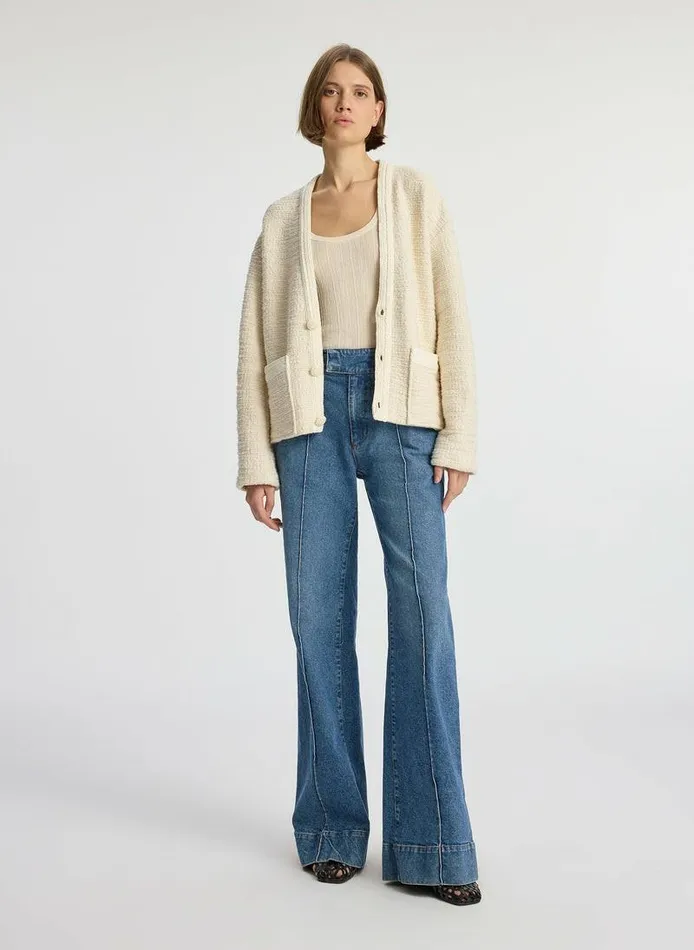 Jumpsuits Women ALC Peyton Cotton Boucl Jacket Buttercream Jumpsuits Women ALC Peyton Cotton Boucl Jacket Buttercream