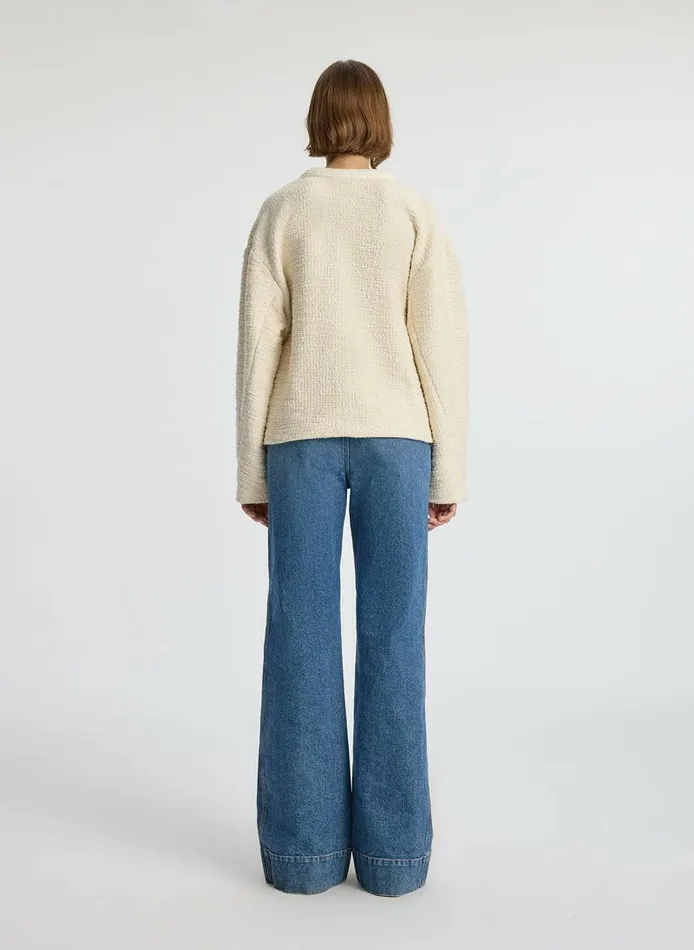 Jumpsuits Women ALC Peyton Cotton Boucl Jacket Buttercream Jumpsuits Women ALC Peyton Cotton Boucl Jacket Buttercream