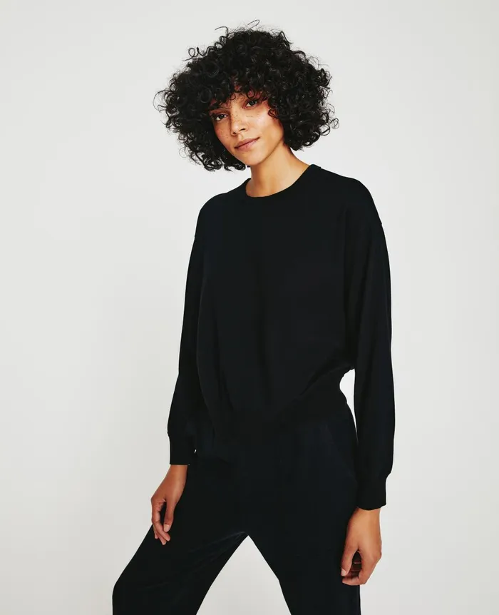 Karter Pullover True Black Women AG Jeans Sweatshirts