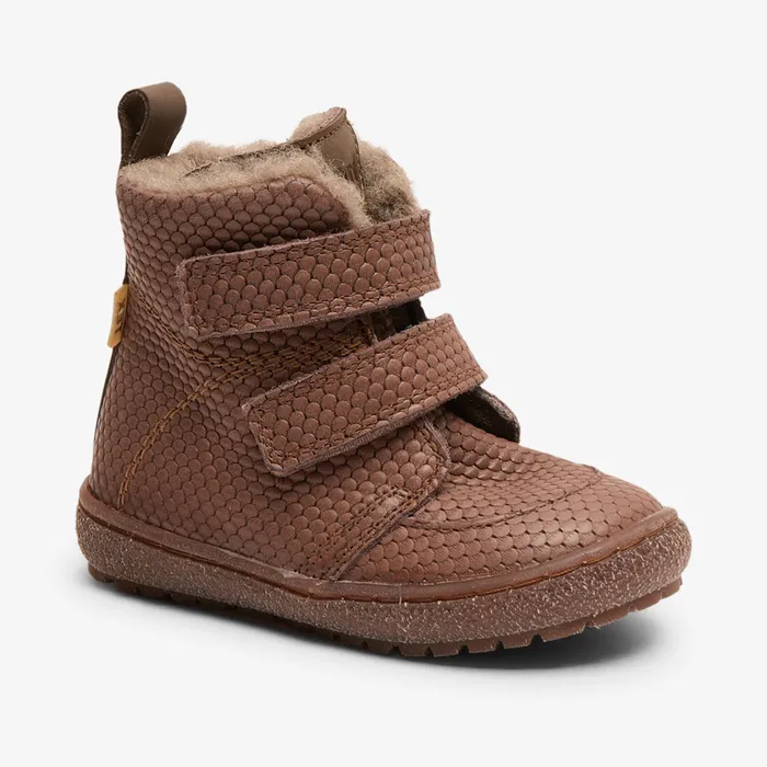 KIDS bisgaardshoes storm tex violet waves Brown Winter boots