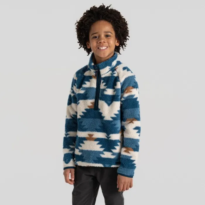 Kids Half Zip Fleece Craghoppers Kid039s Pico Half Zip Fleece Tourmaline Blue Print Kids Half Zip Fleece Craghoppers Kid039s Pico Half Zip Fleece Tourmaline Blue Print