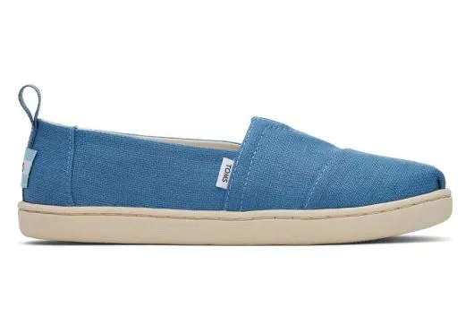 Kids KidsYouth Alpargata Woven Ocean Blue TOMS Alpargatas
