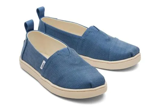Kids KidsYouth Alpargata Woven Ocean Blue TOMS Alpargatas
