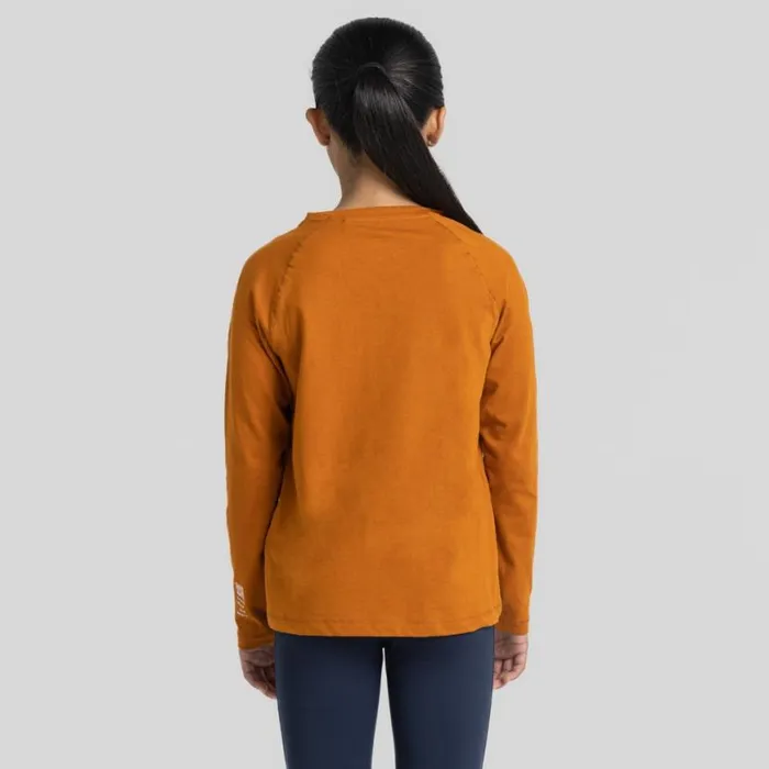 Kids Long Sleeve Craghoppers PumpkinSpice Turtle