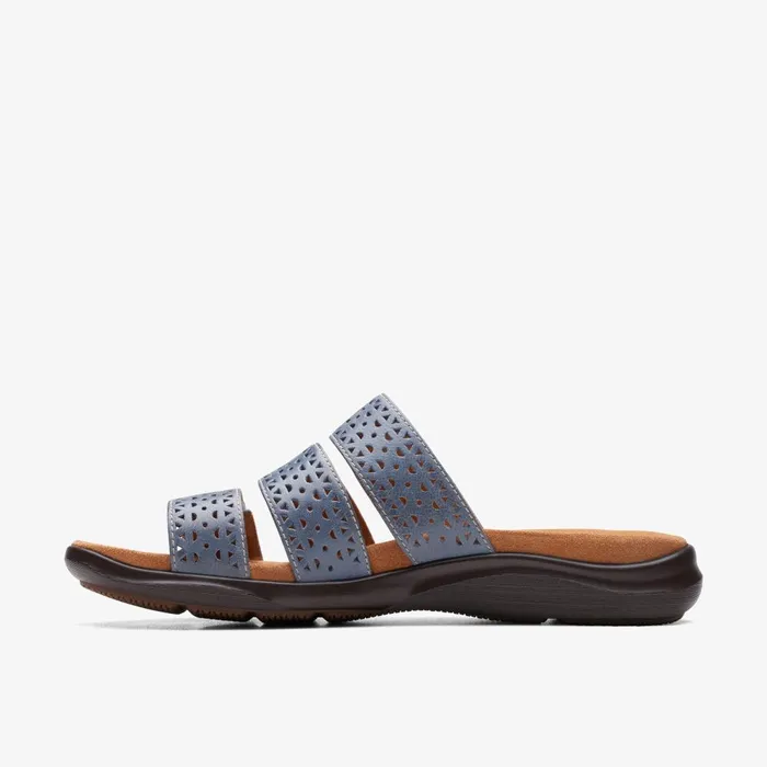 Kitly Walk Denim Women Clarks Sandals and Flip Flops