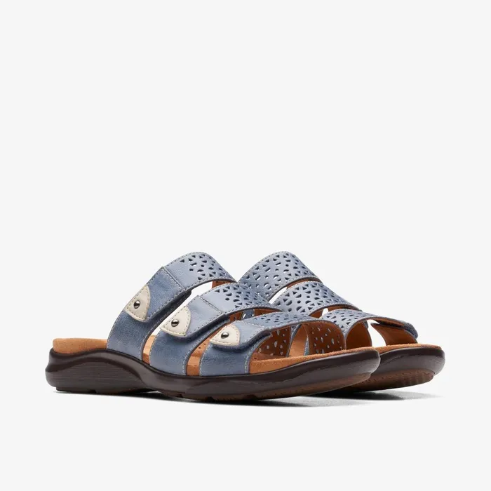 Kitly Walk Denim Women Clarks Sandals and Flip Flops