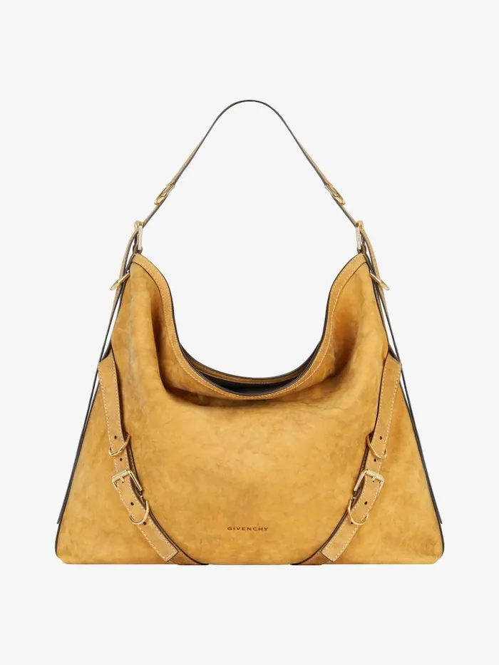 Large Voyou Bag In Nubuck Beige Camel Men Givenchy Crossbody Bags