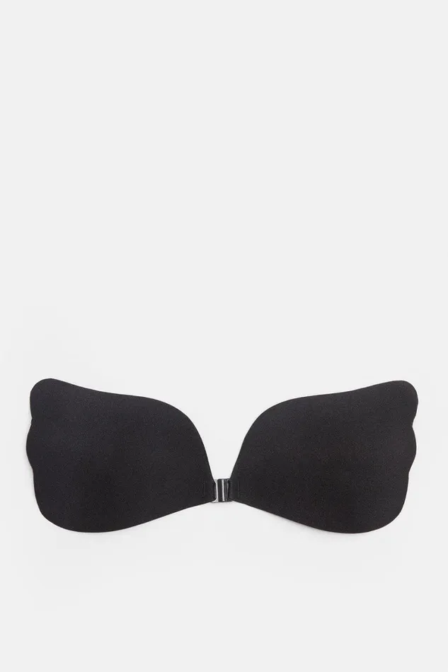 Lingerie Women Karen Millen Wing Shape Gel Backed Invisible Bra Black