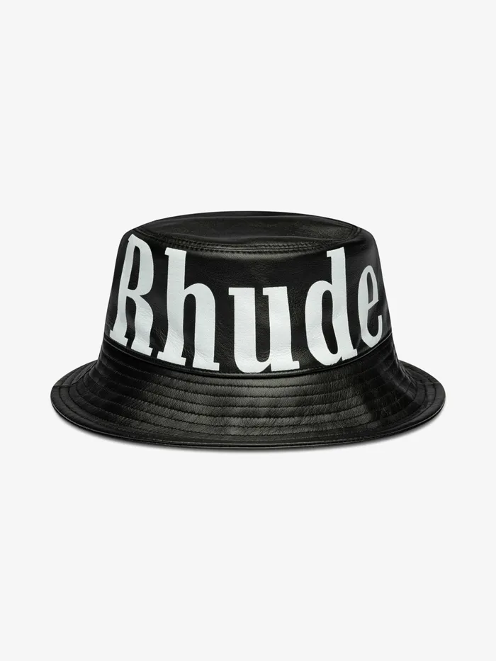 LOGO LEATHER BUCKET HAT Unisex Rhude Bucket Hats