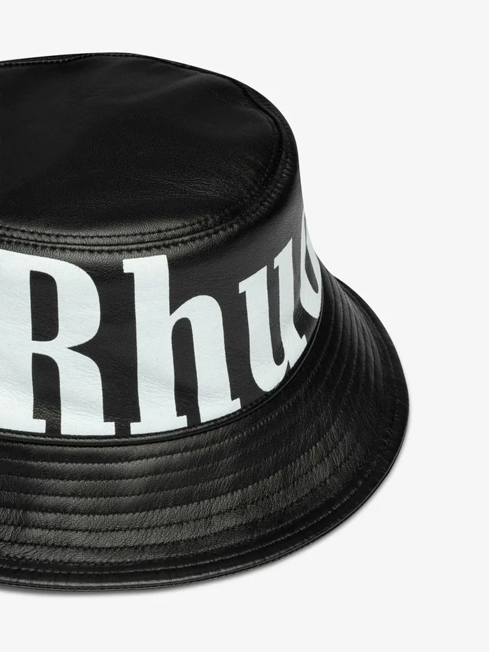 LOGO LEATHER BUCKET HAT Unisex Rhude Bucket Hats