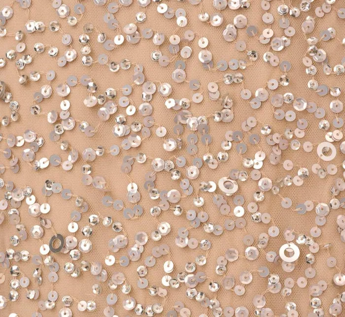Long Dresses Womens Adrianna Papell Plus Size Scoop Back Sequin Gown In Champagne