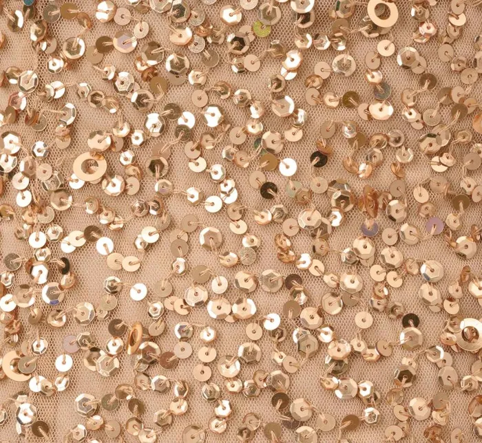 Long Dresses Womens Adrianna Papell Scoop Back Sequin Gown In Champagne Gold