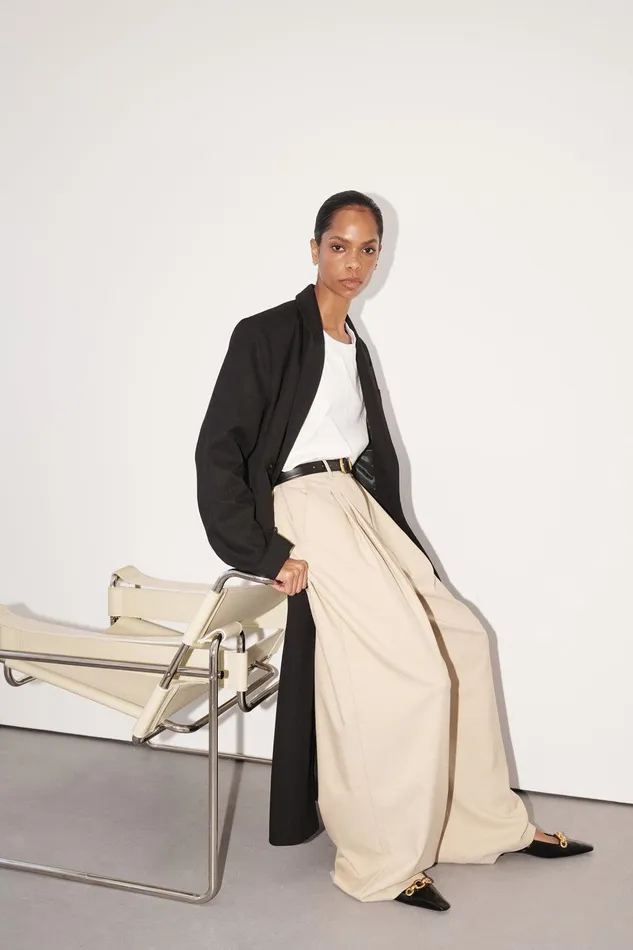 LOUIE NATURAL WIDE LEG PANT Women DISSH Pants