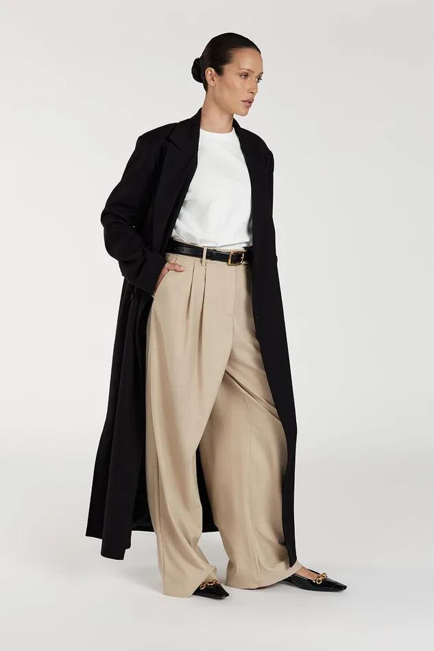 LOUIE NATURAL WIDE LEG PANT Women DISSH Pants
