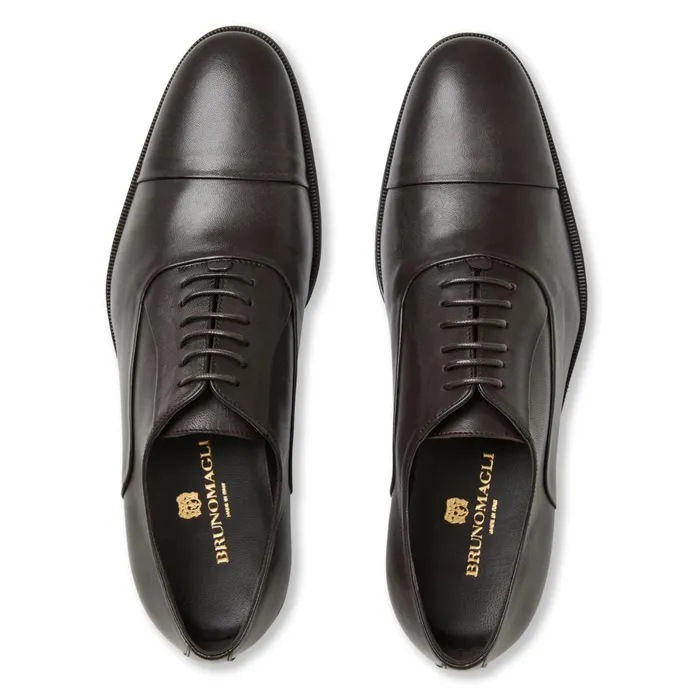 Maioco Leather Oxford 8211 Dark Brown Men Bruno Magli Dress Shoes