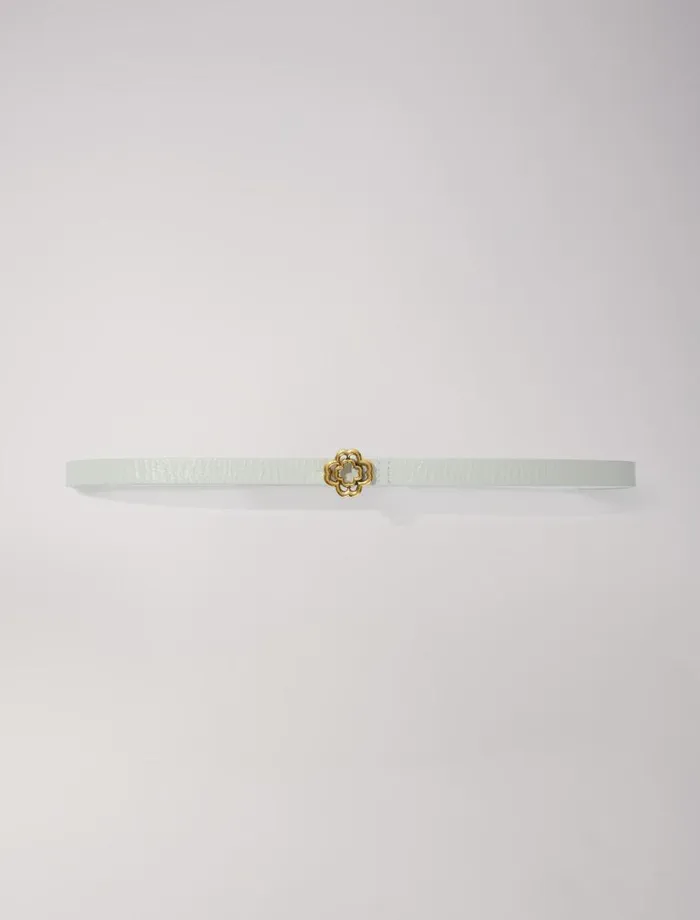Maje Belts Womens Clover Belt Ecru