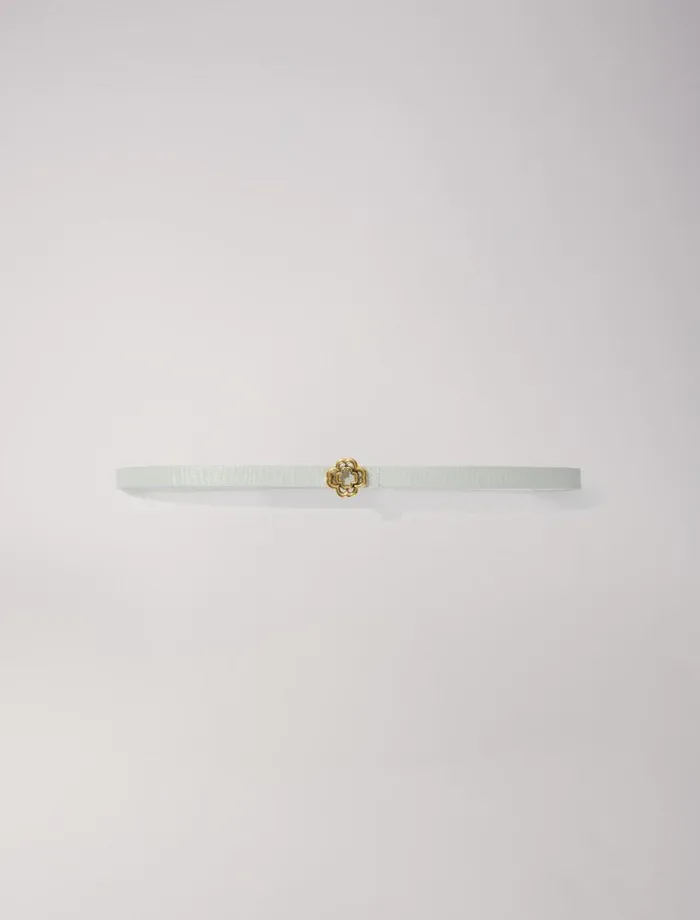 Maje Belts Womens Clover Belt Ecru
